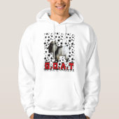 過去最高の山羊赤フード付きスウェットシャツ パーカ (正面)