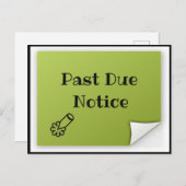 過去期限通知はがき ポストカード (正面/裏面)