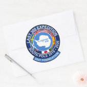 過去300回の遠征のシール ラウンドシール (封筒)