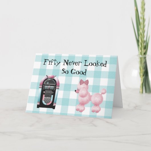 過去50th誕生日グリーティングカードからブラスト カード (正面)