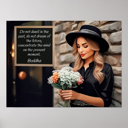 過去、仏引用文に住まない ポスター (正面)