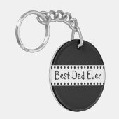 過密の最高のパパEver Photo キーホルダー (正面左)