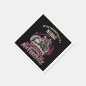 過小評価ナース誰がバイクに乗るバイクもしくは自転車に乗る人 スタンダードカクテルナプキン (角)