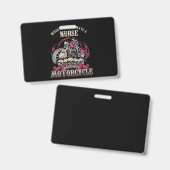 過小評価ナース誰がバイクに乗るバイクもしくは自転車に乗る人 バッジ (正面＆裏面)