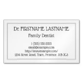 過少額の家族歯科用磁気ビジネスカード マグネット名刺 (正面)
