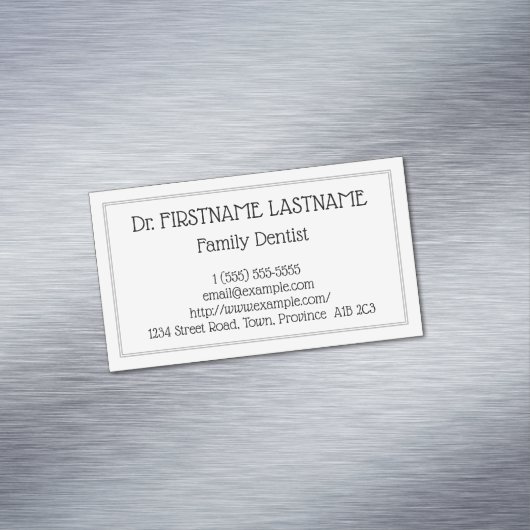 過少額の家族歯科用磁気ビジネスカード マグネット名刺 (インサイチュ)