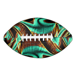 過度に曲がったテープはアクアマリンとコーヒーの溝 アメリカンフットボール