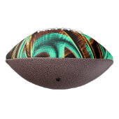 過度に曲がったテープはアクアマリンとコーヒーの溝 アメリカンフットボール (回転270)