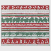 過度のフェスティバル 赤と白 ラッピングペーパー (フラット)