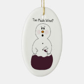 過度のワインオーナメント セラミックオーナメント (右)