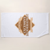 過度の節度 ビーチタオル (正面)