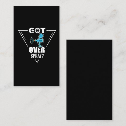 過得剰?自動体修理体車塗装工 名刺 (正面/裏面)