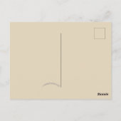 過恋しく思去秋ファッションフクロウ ポストカード (裏面)