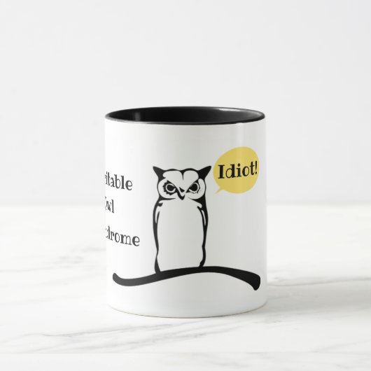 過敏なフクロウシンドローム: おもしろいのコーヒー・マグ マグカップ (中央)