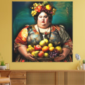 「過敏の女神」カラフルポートレート キャンバスプリント (インサイチュ (リビング))