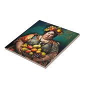 「過敏の女神」カラフルポートレート タイル (側面)