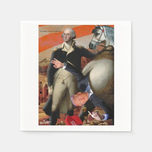 過敏性トランプ症候群 スタンダードカクテルナプキン (正面)