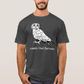 過敏性フクロウ症候群 Tシャツ (正面)