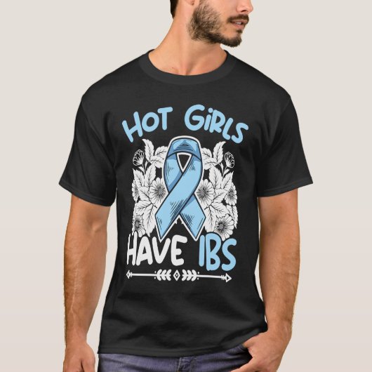 過敏性腸症候群の戦士、ホットガールズ Tシャツ (正面)