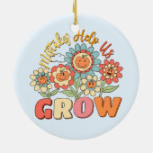 過救済去 – よくはしゃぐフローラやる気を起こさせる セラミックオーナメント (裏面)