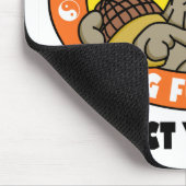 過激なリスのKung Fuのマウスパッド マウスパッド (コーナー)