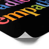 過激な共感を実践する ポスター (角)