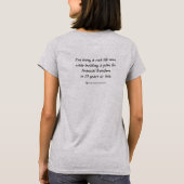 過激な声明Tシャツ(女性用) Tシャツ (裏面)