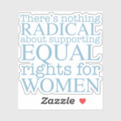 過激な女性フェミニスト引用文女性権利ラップトップ シール (シート)