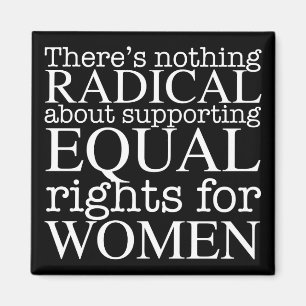 過激な女性引用文女性の権利フェミニスト マグネット