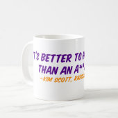 過激な尊敬引用文マグ コーヒーマグカップ (正面左)