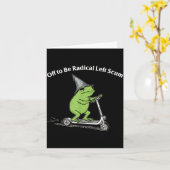 過激な左派のクズ面白いカエルのミーム カード (黄色い花)