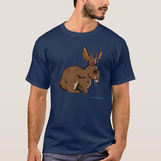 過激なJackalope Tシャツ (正面)