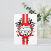 過給パーソナライズされた性能パーティー インビテーションポストカード (スタンド正面)