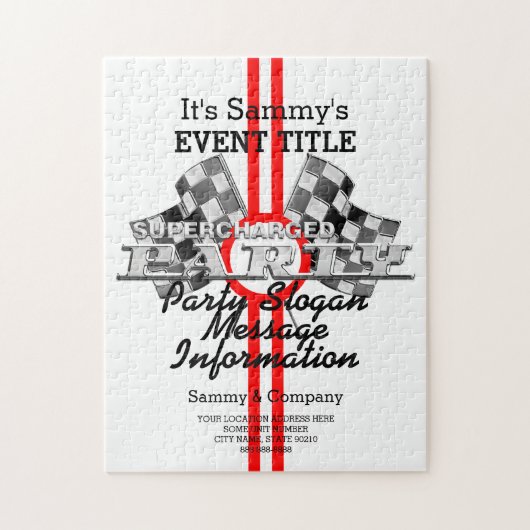 過給パーソナライズされた性能パーティー ジグソーパズル (縦)