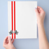 過給パーソナライズされた性能パーティー チラシ (手)