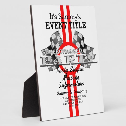 過給パーソナライズされた性能パーティー フォトプラーク (側面)