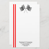 過給パーソナライズされた性能パーティー 便箋 (正面/裏面)