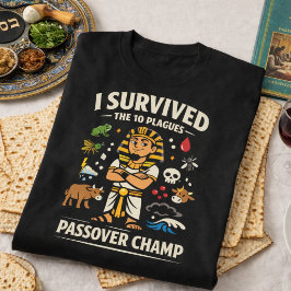 過越のチャンプ、10の災厄を乗り越えた Tシャツ
