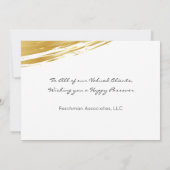 過越ペソへブルエレガント金ゴールドのスワップ シーズンカード (裏面)