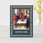 過越恵み。ファインアートのカスタマイズ可能なカード カード (黄色い花)