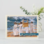 過越恵み。ファインアートグリーティングカード カード (スタンド正面)