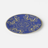 過越紙プレート金ゴールドパタエレガントーン ペーパープレート (アングル)