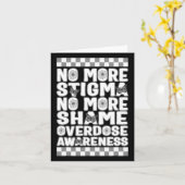 過量投薬の認識を高めよう、汚名も恥もこれ以上増やすな カード (黄色い花)