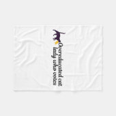 過食おもしろい化されたカマラ投票者キャットホールディングトランプ フリースブランケット (正面(横))