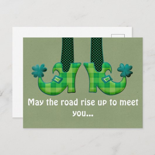 道があなたに会うために上がっていればいい ポストカード (正面/裏面)