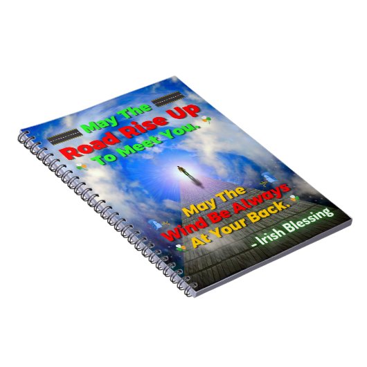 道があなたに会うために上がっていればよい。風が吹き荒れる ノートブック (右側)