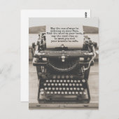 道が上がってあなたを満たすこと – 安全な旅行 ポストカード (正面/裏面)