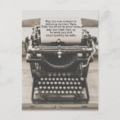 道が上がってあなたを満たすこと – 安全な旅行 ポストカード (正面)