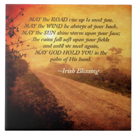 道が上がってあなたを迎えますように、アイルランド賛美。 タイル