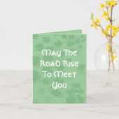 道が上がってあなたを迎える カード (黄色い花)